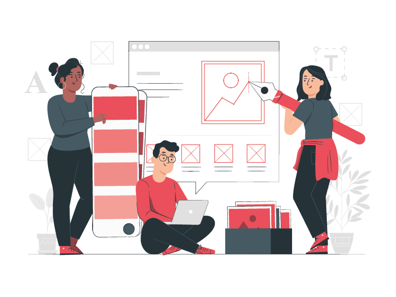 illustration web design