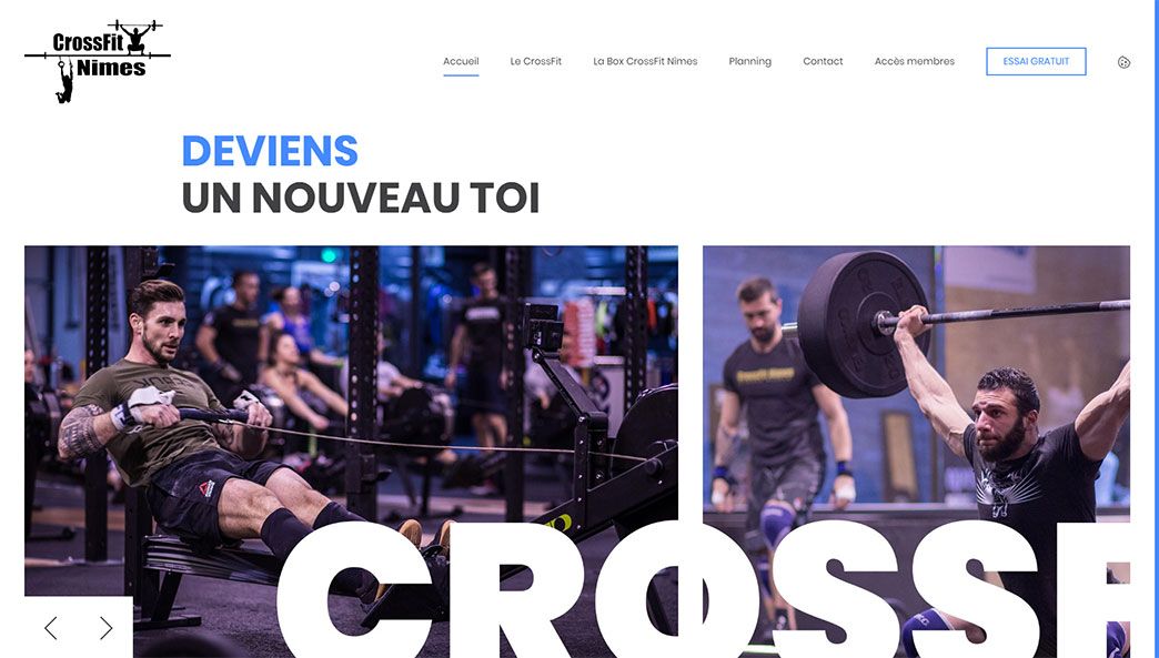 Création de site web CrossFit Nîmes