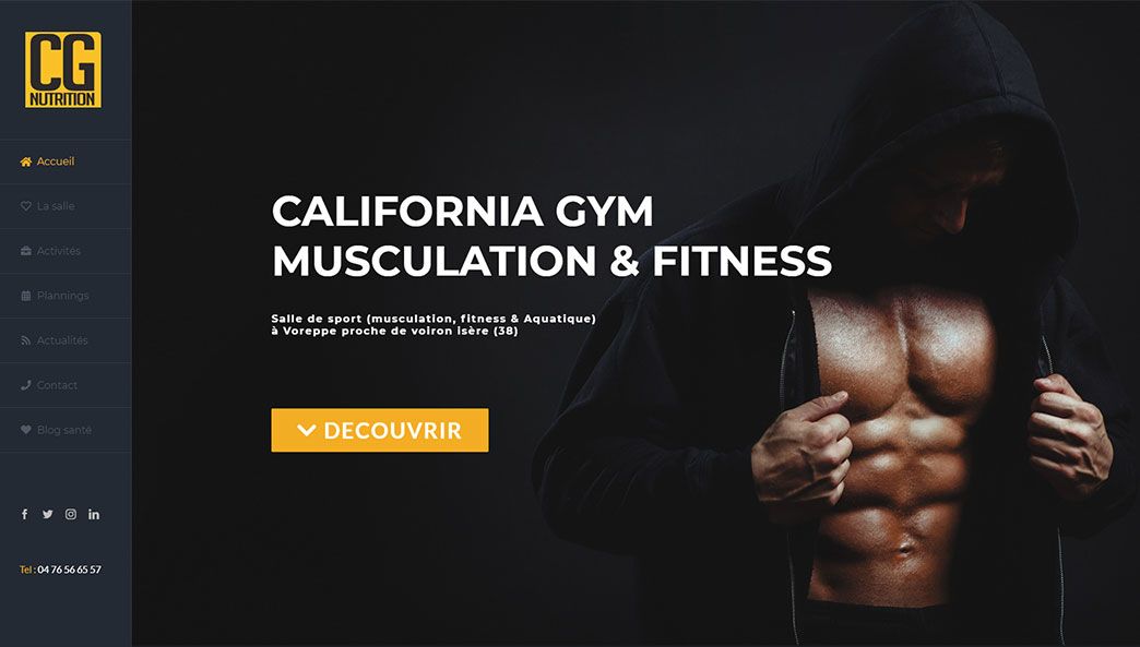 Cr&eacute;ation de site web salle de sport Voreppe